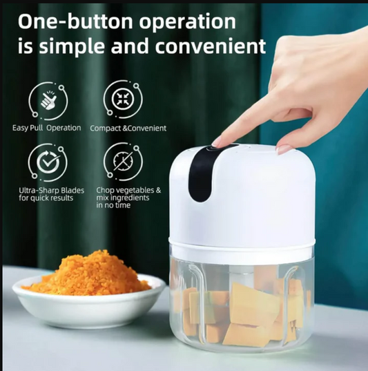 Mini Electric Food Chopper (USB Rechargeable)